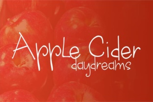 Apple Cider Daydreams: A Warm, Hand-Drawn Font for Small Business Branding