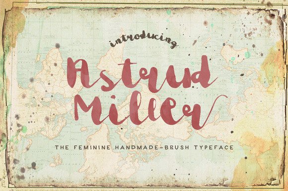 Astrud Miller: A Feminine Brush Script Font for Handmade Charm