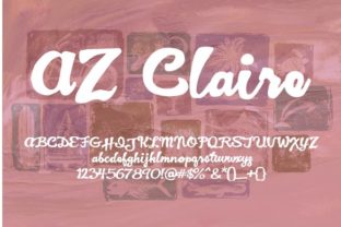 AZ Claire: A Thoughtful Script Font for Editorial Warmth