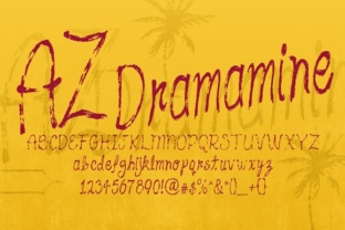 AZ Dramamine: A Vintage Script Font That Anchors Your Campaign Voice