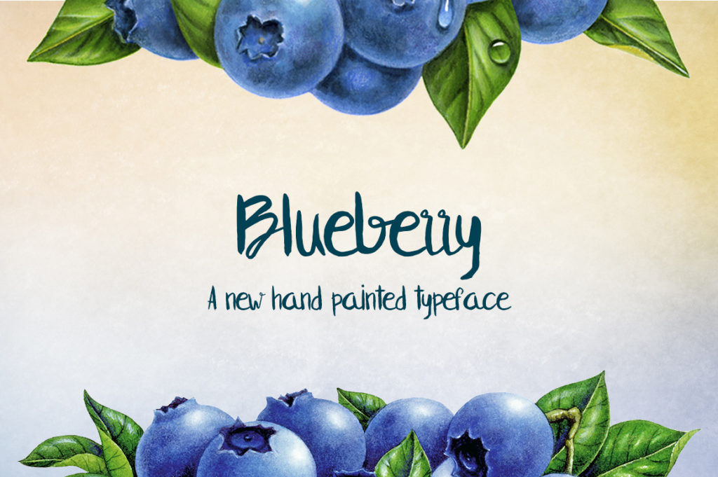 Blueberry Font: A Hand-Painted Script for Digital Brand Warmth