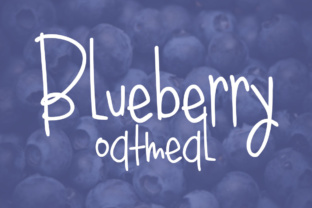 Blueberry Oatmeal Regular: A Playful Script Font for Editorial Charm