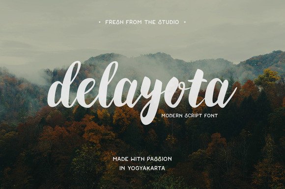 Delayota: A Friendly, Readable Script Font for Editorial Design
