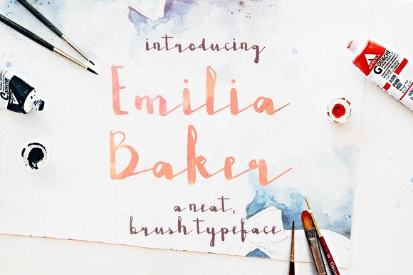 Emilia Baker: A Hand-Brushed Script Font for Warm, Authentic Branding