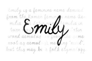 Emily: A Refined Script Font for Digital Branding
