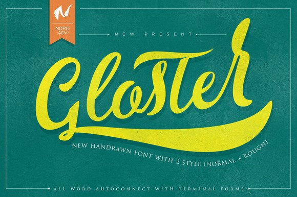 Gloster Typeface: A Rustic Script That Cuts Through the Feed
