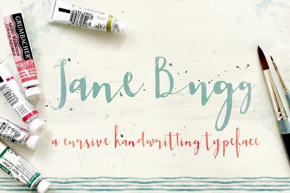 Jane Bugg: A Feminine Script Font for Handmade & Shop Products