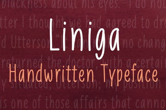 Liniga: A Friendly Handwritten Font for Real Branding Work