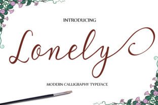 Lonely: A Natural-Flow Script Font for Authentic Branding