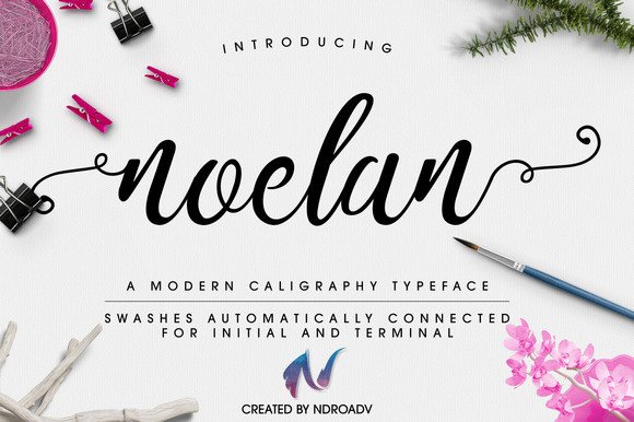 Noelan: A Clean Modern Script Font for Thoughtful Branding