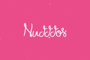 Nudddos: A Handmade Script Font for Digital Brand Identity