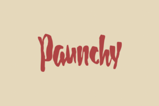 Paunchy: A Playful Script Font That Cuts Through the Feed