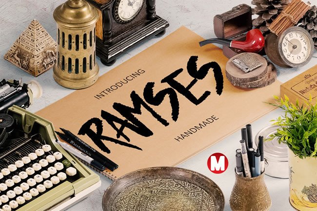 Ramses: A Handmade Script Typeface for Editorial Impact