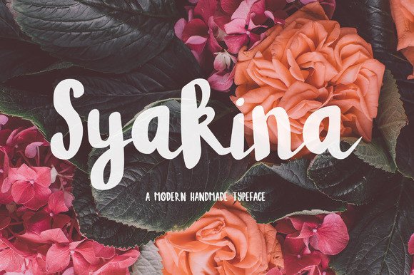 Syakina Handwritten Font for Crafters & Small Business Owners
