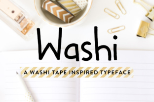 Washi Font: A Hand-Drawn Display Typeface for Warm, Scroll-Stopping Campaigns